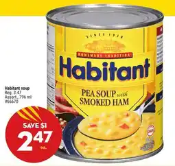 Giant Tiger Habitant soup offer