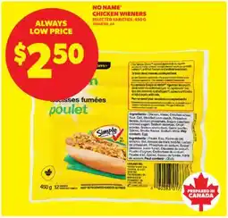 Real Canadian Superstore NO NAME CHICKEN WIENERS offer