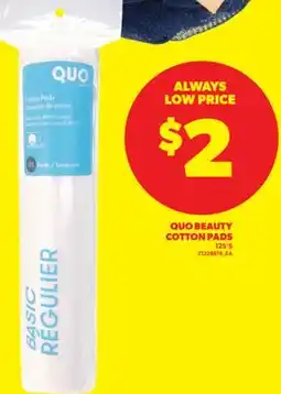 Real Canadian Superstore QUO BEAUTY COTTON PADS, 125' S offer