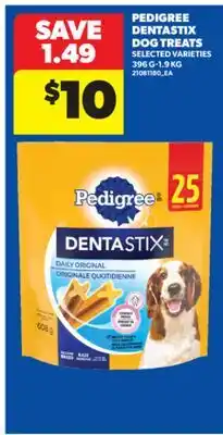 Real Canadian Superstore PEDIGREE DENTASTIX DOG TREATS, 396 G-1.9 KG offer