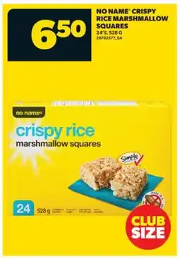 Real Canadian Superstore NO NAME CRISPY RICE MARSHMALLOW SQUARES, 24'S offer