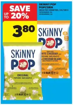 Real Canadian Superstore SKINNY POP POPCORN, 125/150 G offer