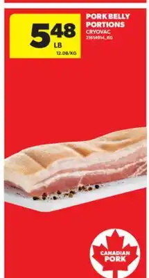Real Canadian Superstore PORK BELLY PORTIONS offer