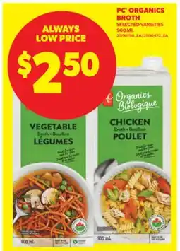 Real Canadian Superstore PC ORGANICS BROTH offer