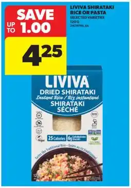 Real Canadian Superstore LIVIVA SHIRATAKI RICE OR PASTA offer