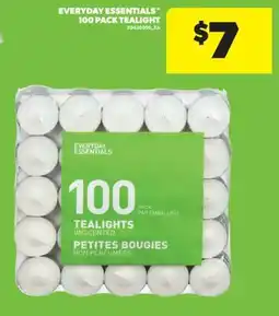 Real Canadian Superstore EVERYDAY ESSENTIALS 100 PACK TEALIGHT offer