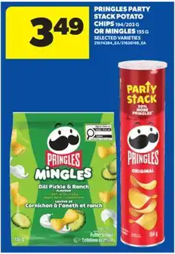 Real Canadian Superstore PRINGLES PARTY STACK POTATO CHIPS 194/203 G OR MINGLES offer