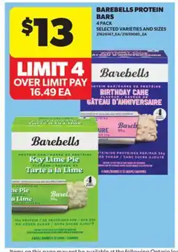 Real Canadian Superstore BAREBELLS PROTEIN BARS offer