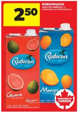 Real Canadian Superstore RUBICON JUICE offer