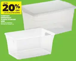 Real Canadian Superstore EVERYDAY ESSENTIALS PLASTIC STORAGE BINS offer
