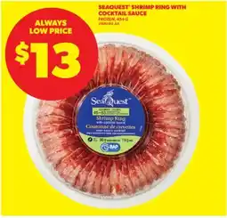 Real Canadian Superstore SEAQUEST SHRIMP RING WITH COCKTAIL SAUCE offer