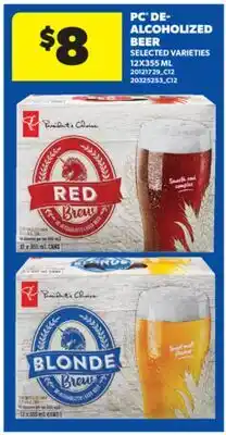 Real Canadian Superstore PC DE-ALCOHOLIZED BEER offer