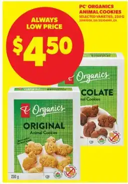Real Canadian Superstore PC ORGANICS ANIMAL COOKIES offer