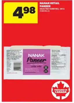 Real Canadian Superstore NANAK RETAIL PANEER offer