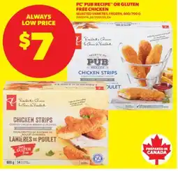 Real Canadian Superstore PC PUB RECIPE OR GLUTEN FREE CHICKEN, 600/700 G offer