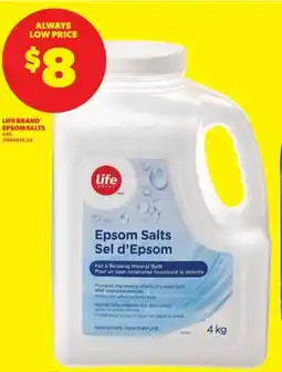Real Canadian Superstore LIFE BRAND EPSOM SALTS offer