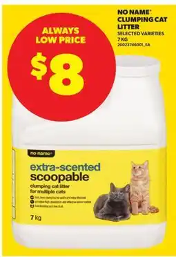 Real Canadian Superstore NO NAME CLUMPING CAT LITTER offer