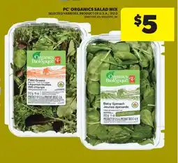 Real Canadian Superstore PC ORGANICS SALAD MIX offer