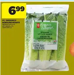 Real Canadian Superstore PC ORGANICS ROMAINE HEARTS, 3' S offer