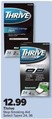 PharmaChoice Thrive Stop Smoking Aid offer