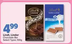 PharmaChoice Lindt, Lindor Chocolate Bar offer