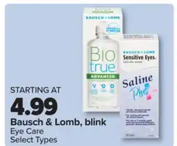 PharmaChoice Bausch & Lomb, blink Eye Care offer