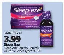 PharmaChoice Sleep-Eze Sleep Aid Caplets, Tablets, Gelcaps offer