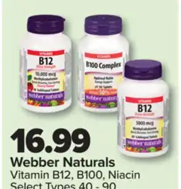 PharmaChoice Webber Naturals Vitamin B12, B100, Niacin offer