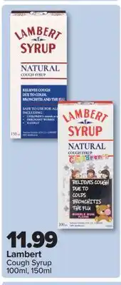 PharmaChoice Lambert Cough Syrup offer