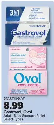 PharmaChoice Gastrovol, Ovol Adult, Baby Stomach Relief offer
