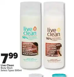 PharmaChoice Live Clean Body Wash offer
