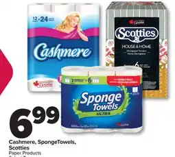 PharmaChoice Cashmere, SpongeTowels, Scotties Paper Products offer