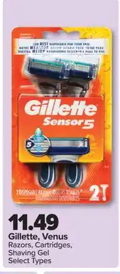 PharmaChoice Gillette, Venus Razors, Cartridges, Shaving Gel offer