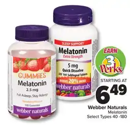 PharmaChoice Webber Naturals Melatonin offer