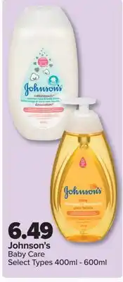 PharmaChoice Johnson's Baby Care offer
