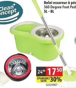 Sushi Shop 360 Degree Foot Pedal Cyclone Spin Mop offer