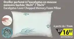 Sushi Shop Eucalyptus Cover Chopped Memory Foam Pillow offer