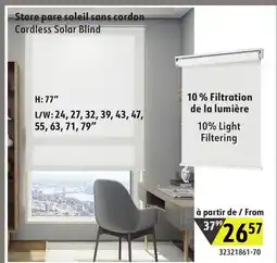 Sushi Shop Cordless Solar Blind offer