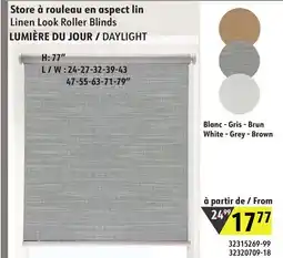 Sushi Shop Linen Look Roller Blinds DAYLIGHT offer