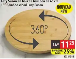 Sushi Shop 18 Bamboo Wood Lazy Susan offer