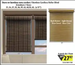 Sushi Shop Bamboo Cordless Roller Blind offer