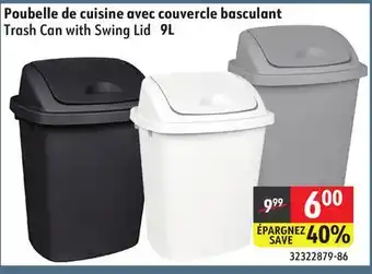 Sushi Shop Trash Can with Swing Lid offer