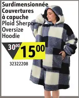 Sushi Shop Plaid Sherpa Oversize Hoodie offer