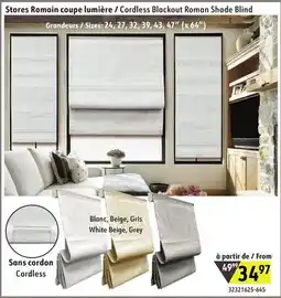 Sushi Shop Cordless Blackout Roman Shade Blind offer