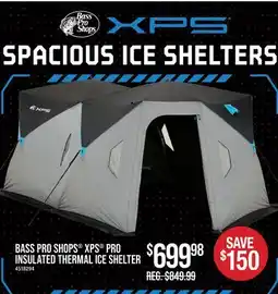 Cabela's BASS PRO SHOPS XPS PRO INSULATED THERMAL ICE SHELTER offer
