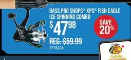 Cabela's BASS PRO SHOPS XPS FISH EAGLE ICE SPINNING COMBO offer