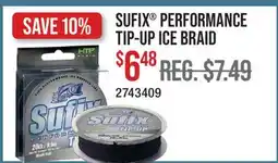 Cabela's SUFIX PERFORMANCE TIP-UP ICE BRAID offer