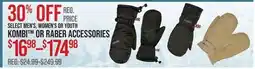 Cabela's SELECT MEN'S, WOMEN'S OR YOUTH KOMBI OR RABER ACCESSORIES offer