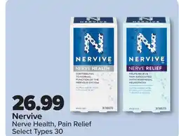 PharmaChoice Nervive Nerve Health, Pain Relief Select Types 30 offer