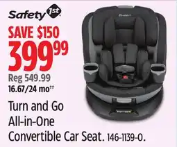Canadian Tire Turn and Go All-in-One Convertible Car Seat offer